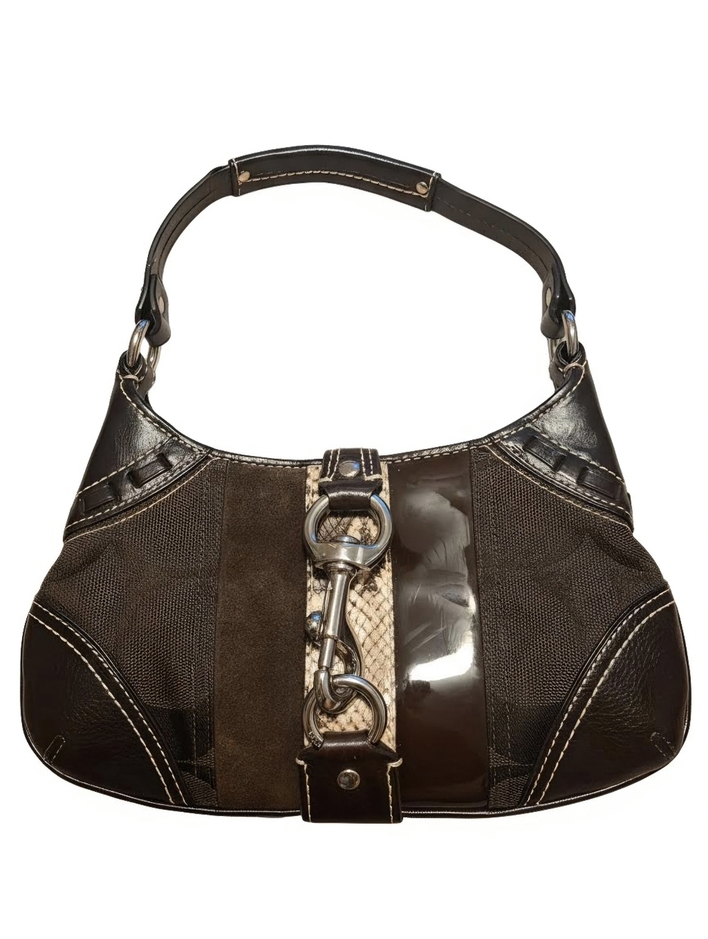 Coach Hampton Signature Striped Python Hobo Bag- VINTAGE